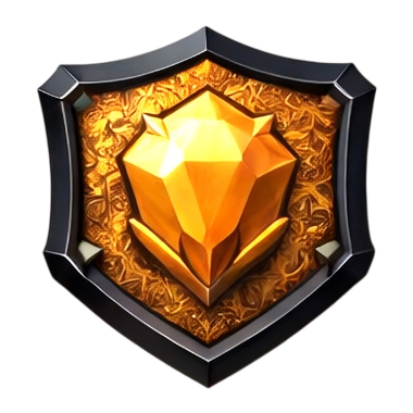 Gold rank badge