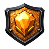 Gold rank badge