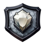 Silver rank badge