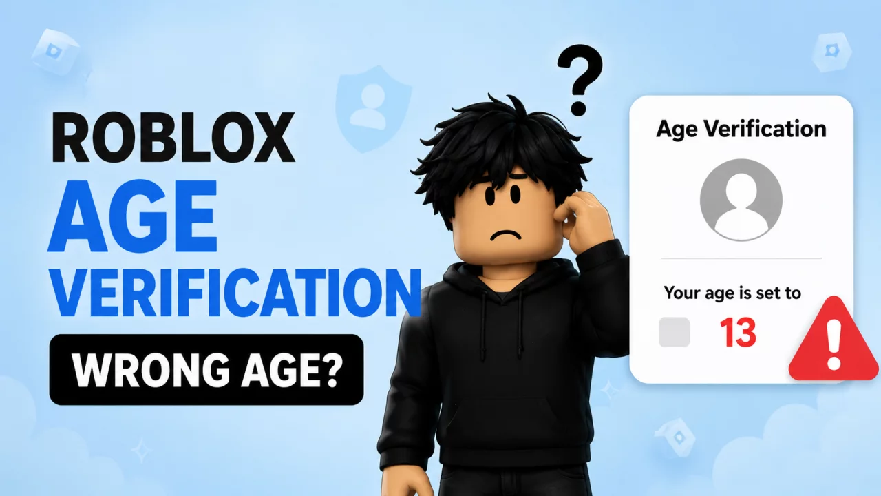 Roblox age verification wrong age 2026 guide with facial age estimation birthday and ID verification