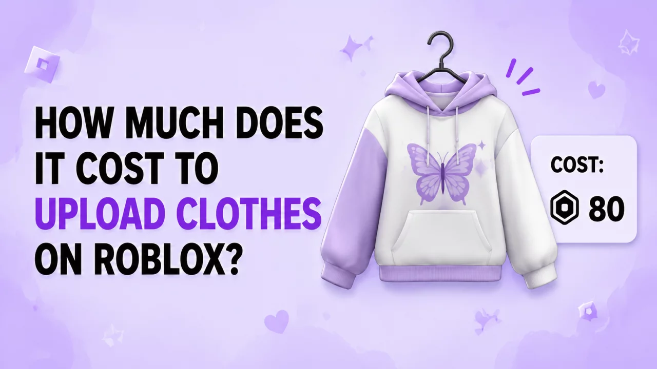 How much it costs to upload Roblox clothes in 2026 with 80 Robux upload and Marketplace publishing requirements