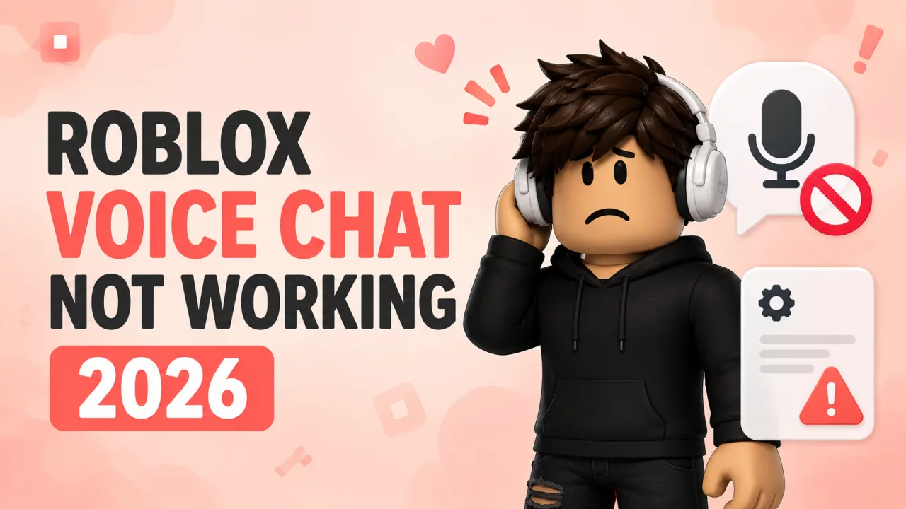 Roblox voice chat not working 2026 troubleshooting guide with microphone and voice controls