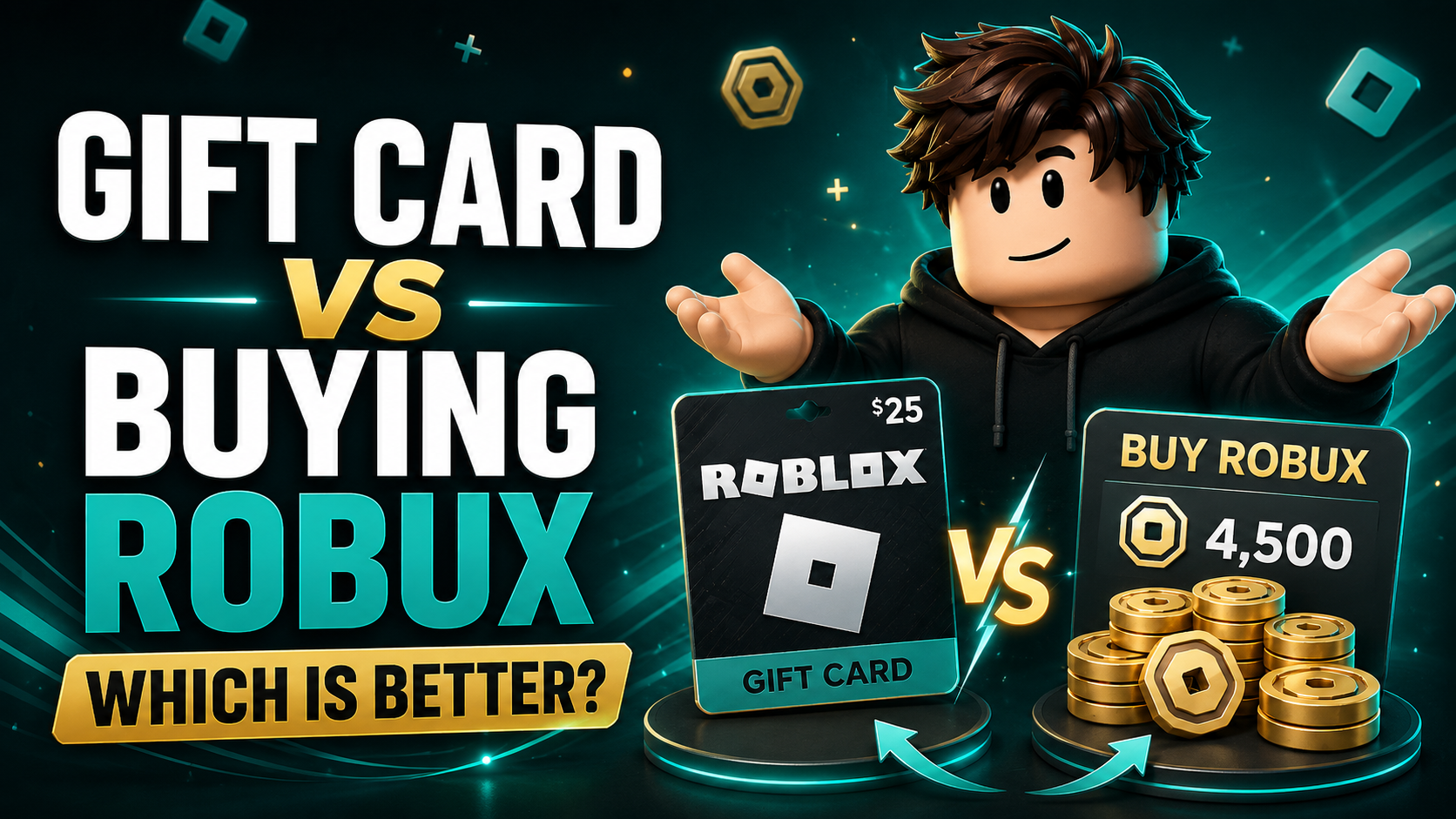Roblox gift card vs buying Robux directly comparison with gift card Robux and web purchase options