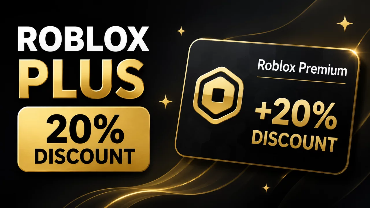 Roblox Plus 20 percent discount 2026 guide with avatar items shopping and discounted Robux prices